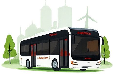 Autobús sostenible del nuevo transporte urbano de Torrevieja